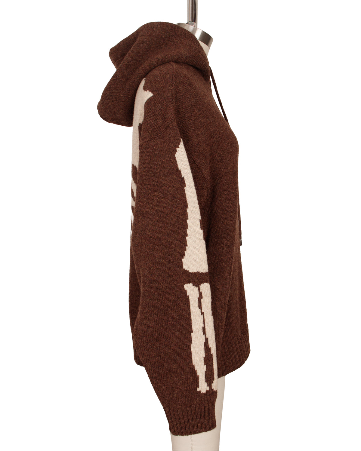 Kapital Wool Bone Intarsia Hoodie