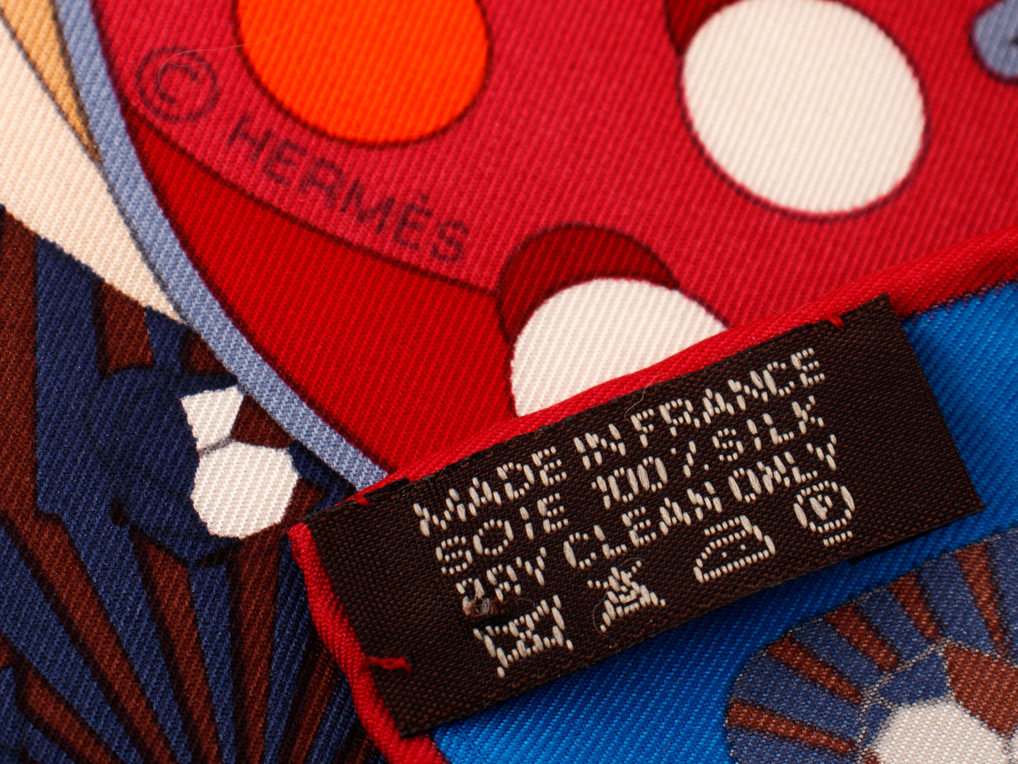 Hermes "Electrique" Silk Printed Scarf