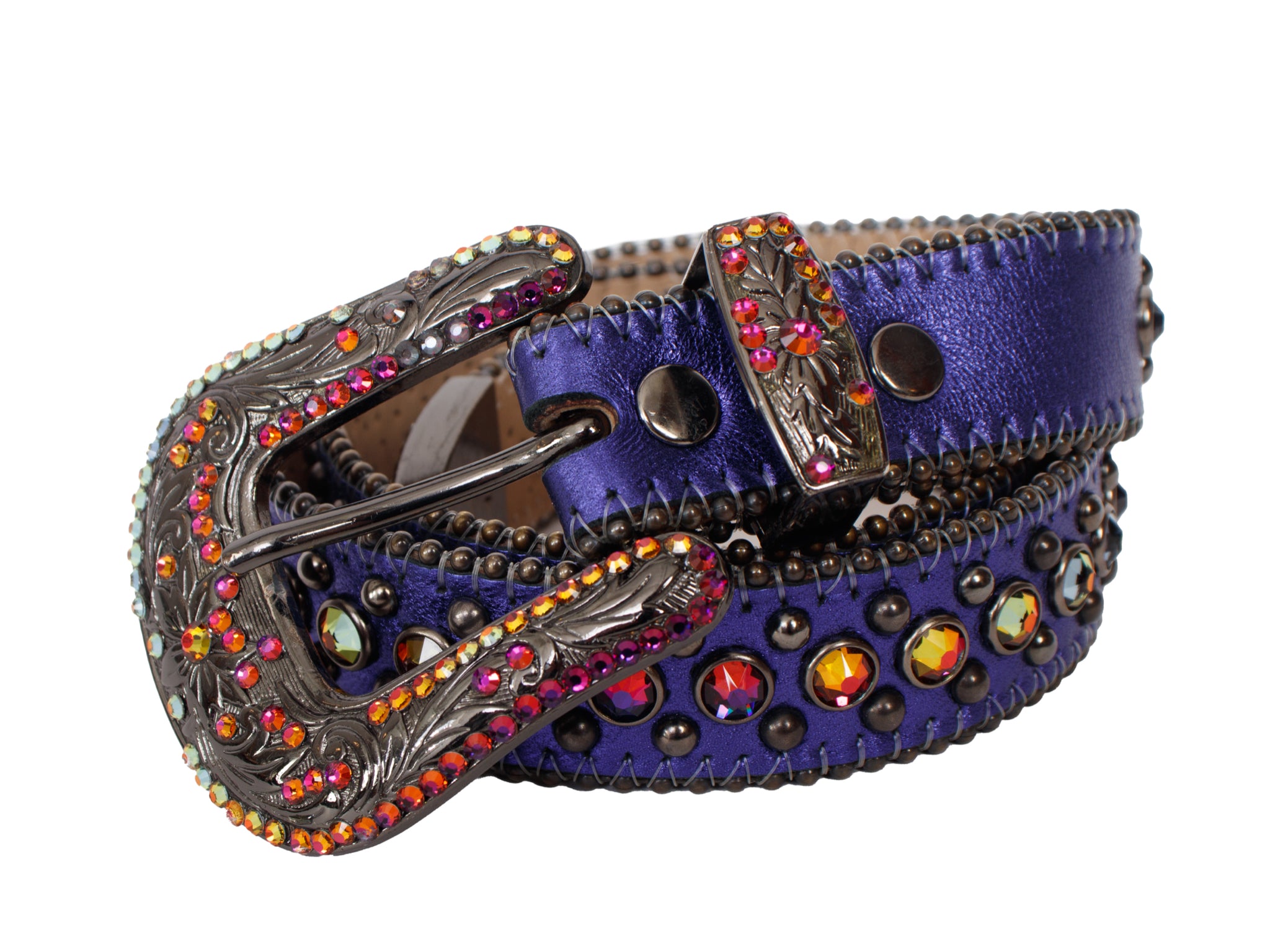 B.B. Simon Adabelle Western Swarovski Crystal Belt As-Is