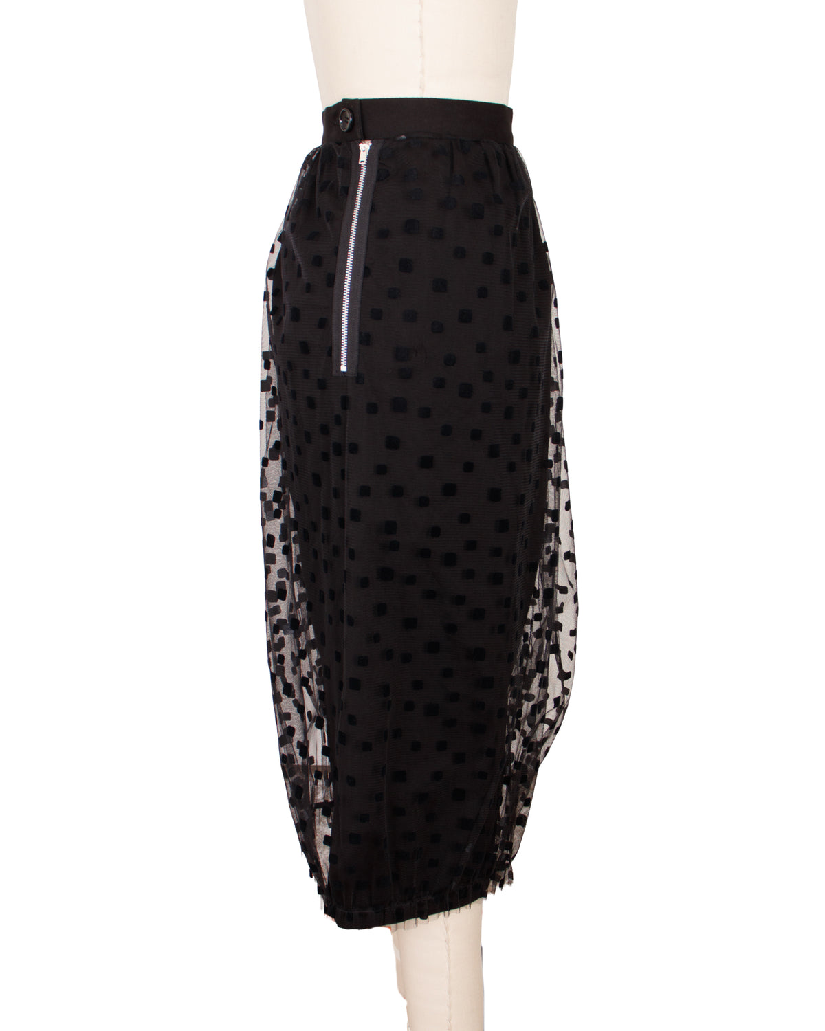 2024 Tao Comme des Garcons Tulle Flocked Skirt