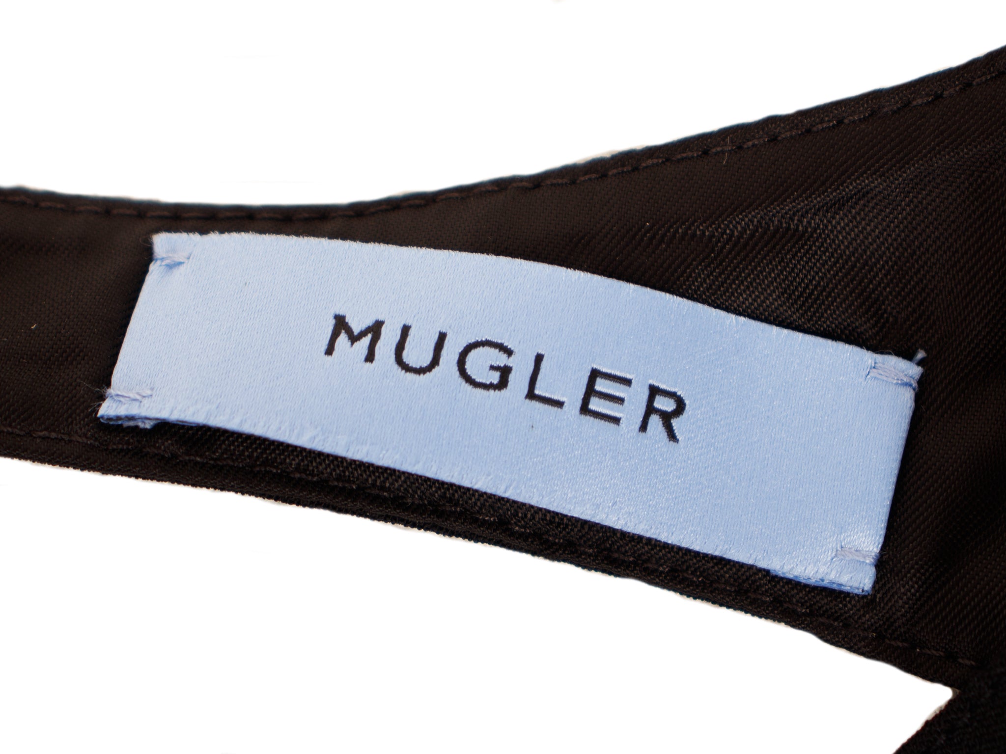Mugler Tulle & Jersey Corset Panel Dress