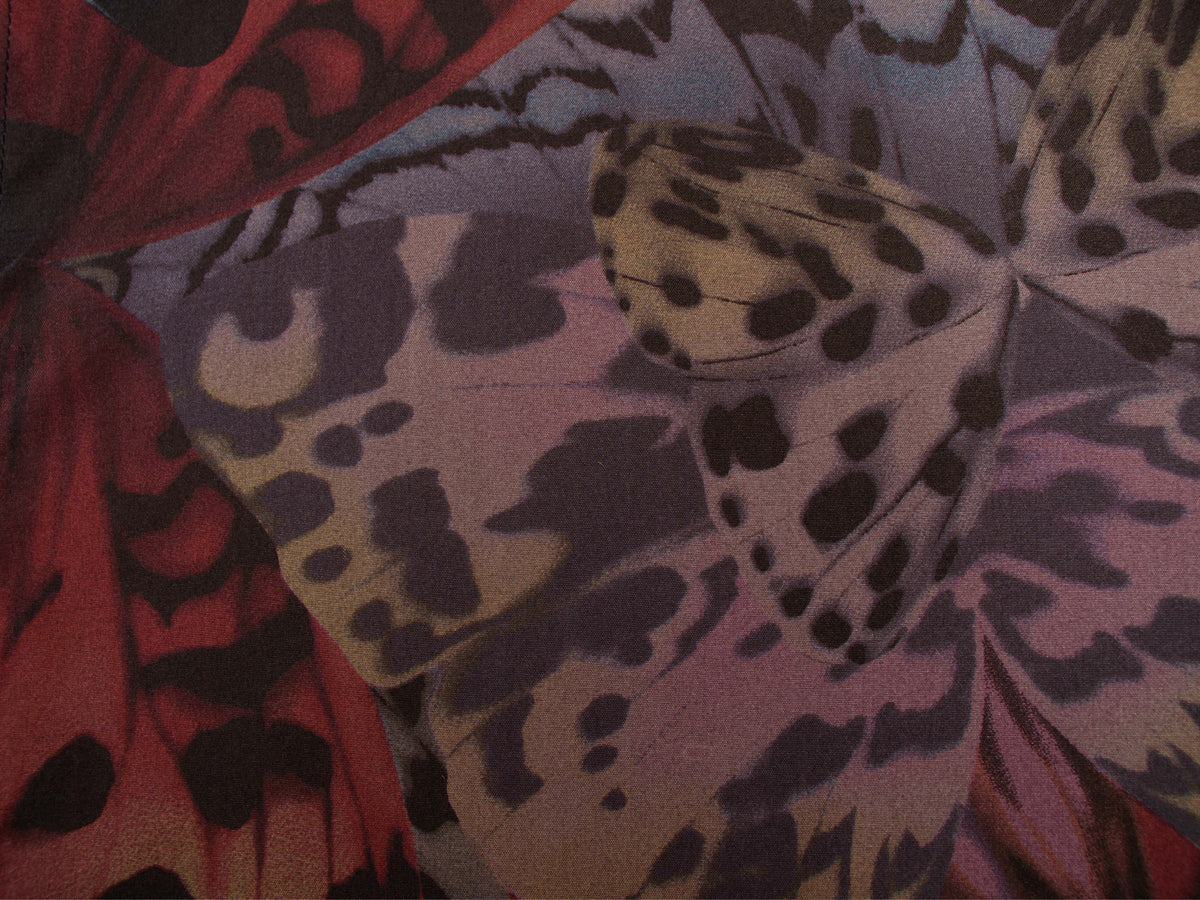 Versace Silk Butterfly Print Shirt