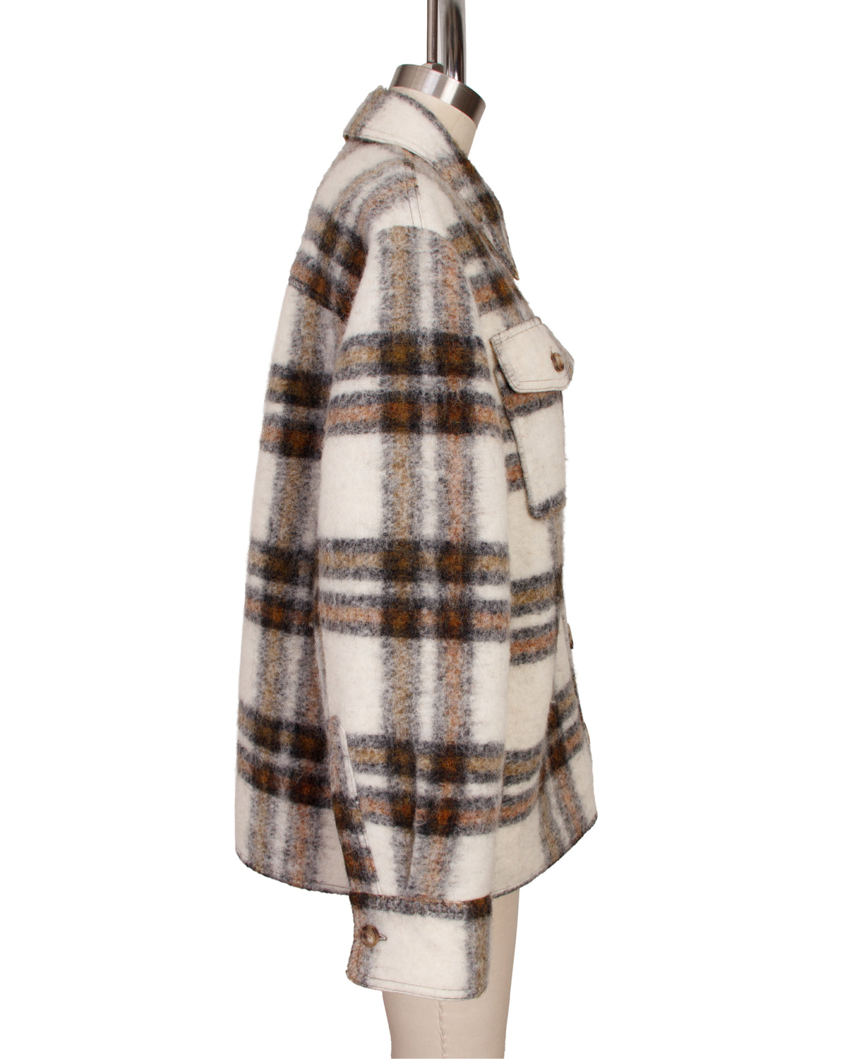 Isabel Marant Etoile Gaston Plaid Blanket Jacket