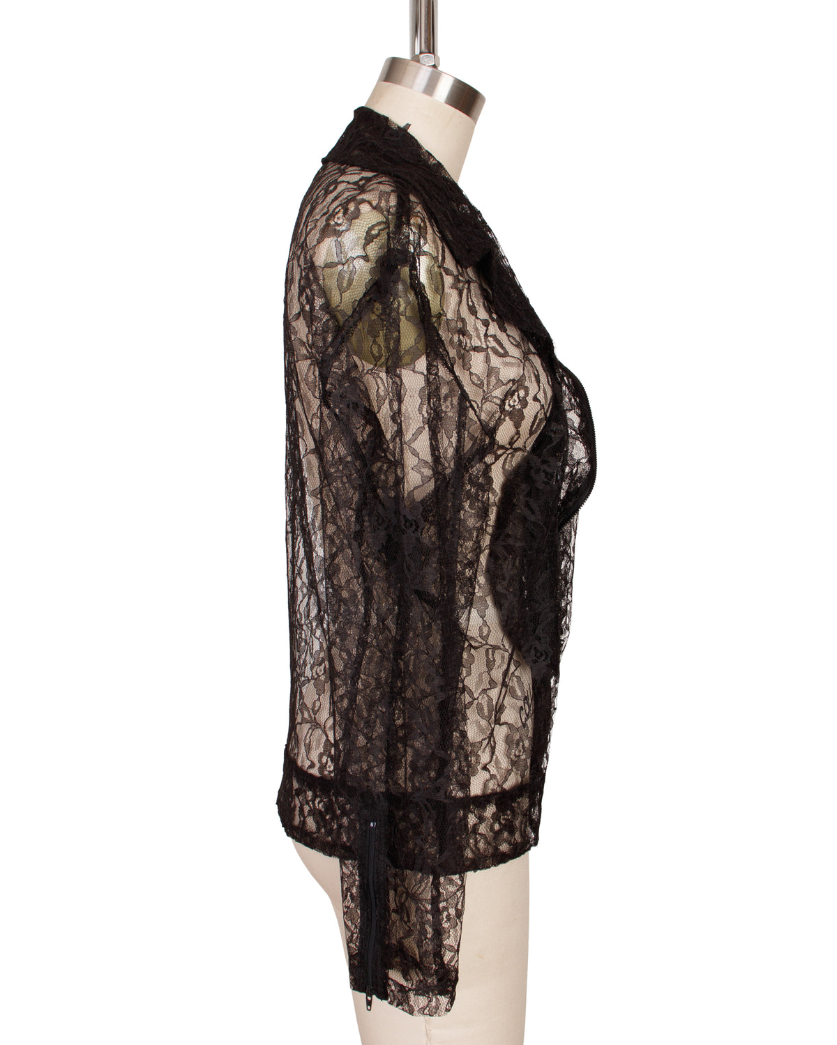 Nobody by Elisabeth Rogiani Lace Moto Jacket