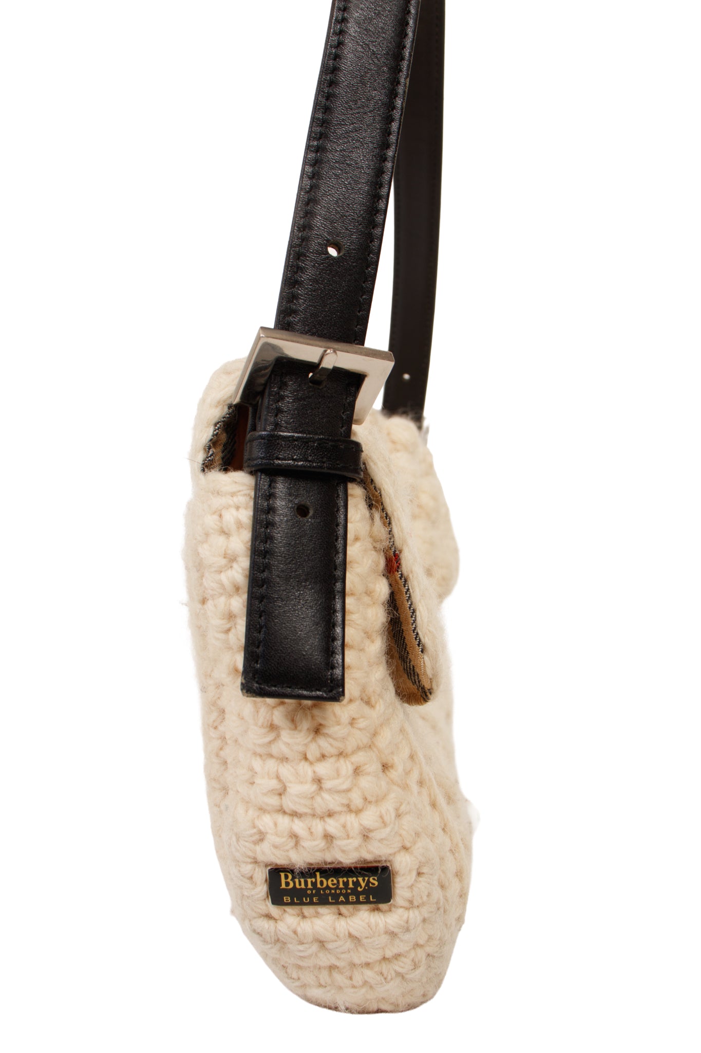 Burberry Blue Label Cable Knit Baguette – Mercy Vintage