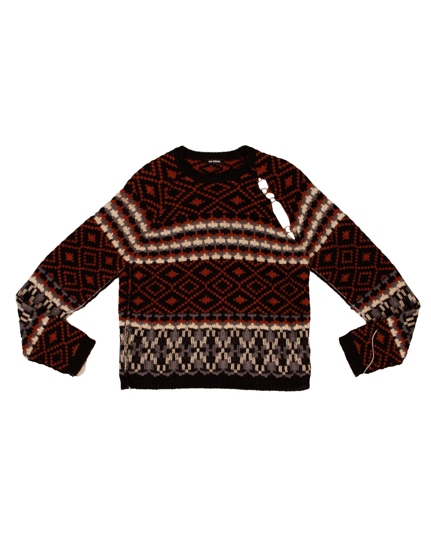 Raf Simmons Pierced Knit Sweater – Mercy Vintage