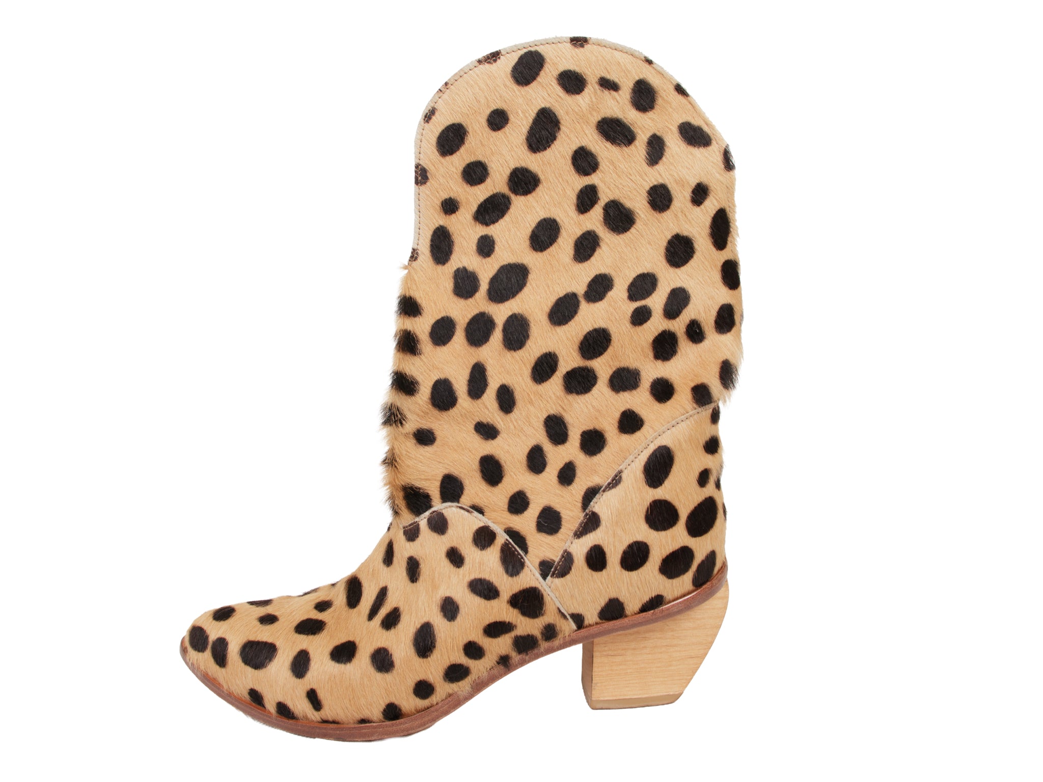 Dopp Ponyhair Cheetah Print Cowboy Boots