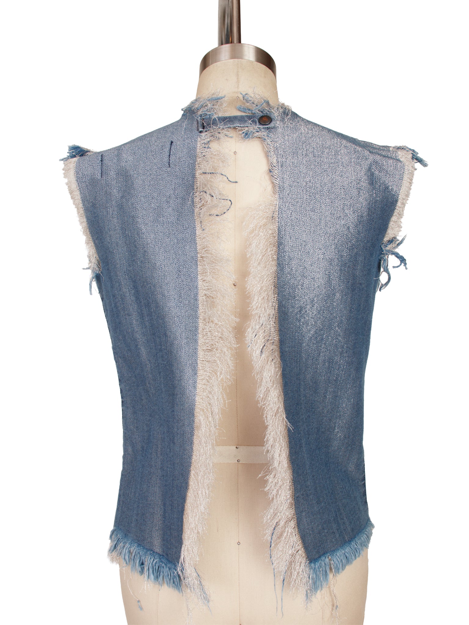 Marques Almeida Metallic Denim Top