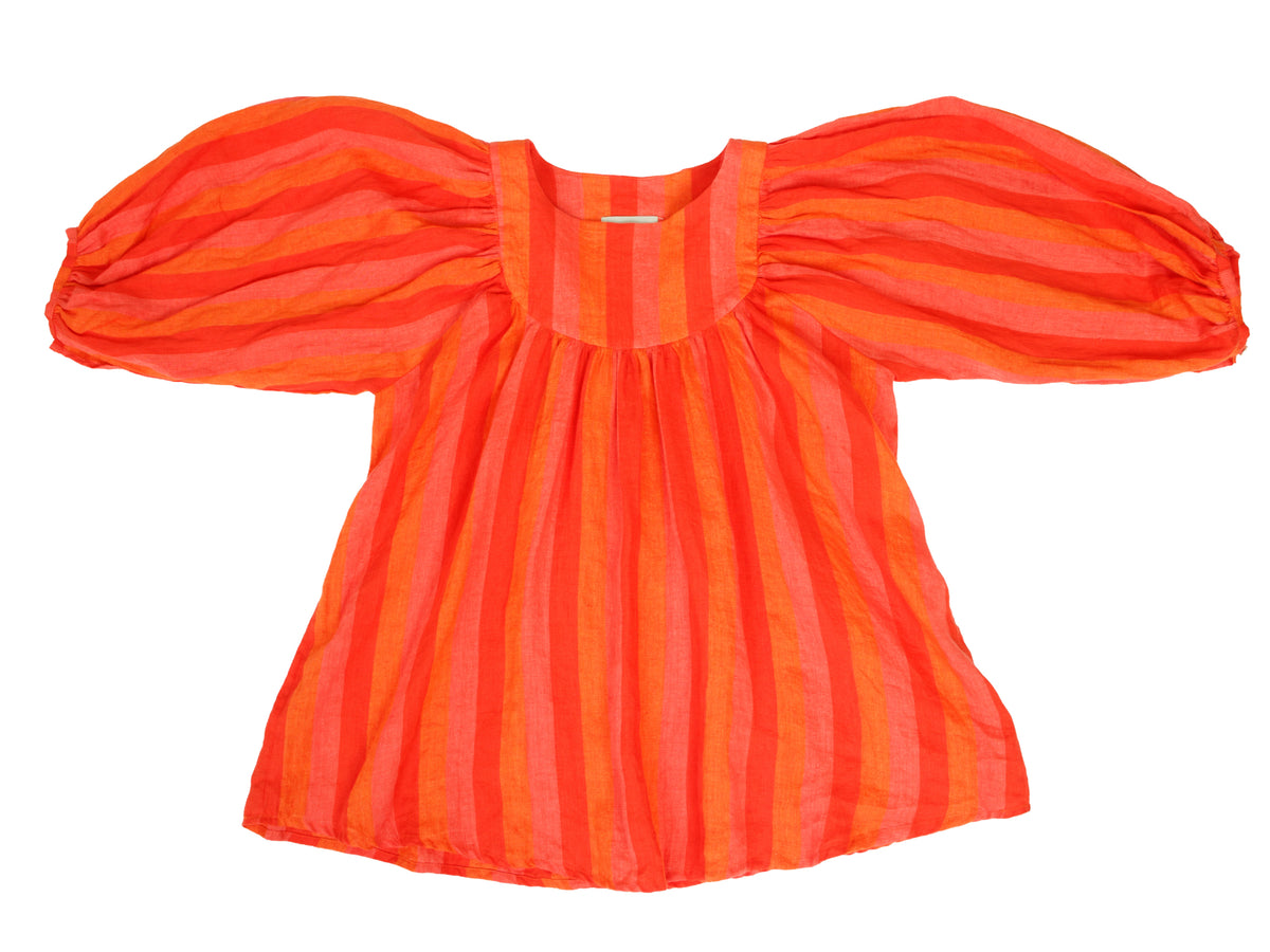 Aliya Wanek Giselle Linen Stripe Blouse
