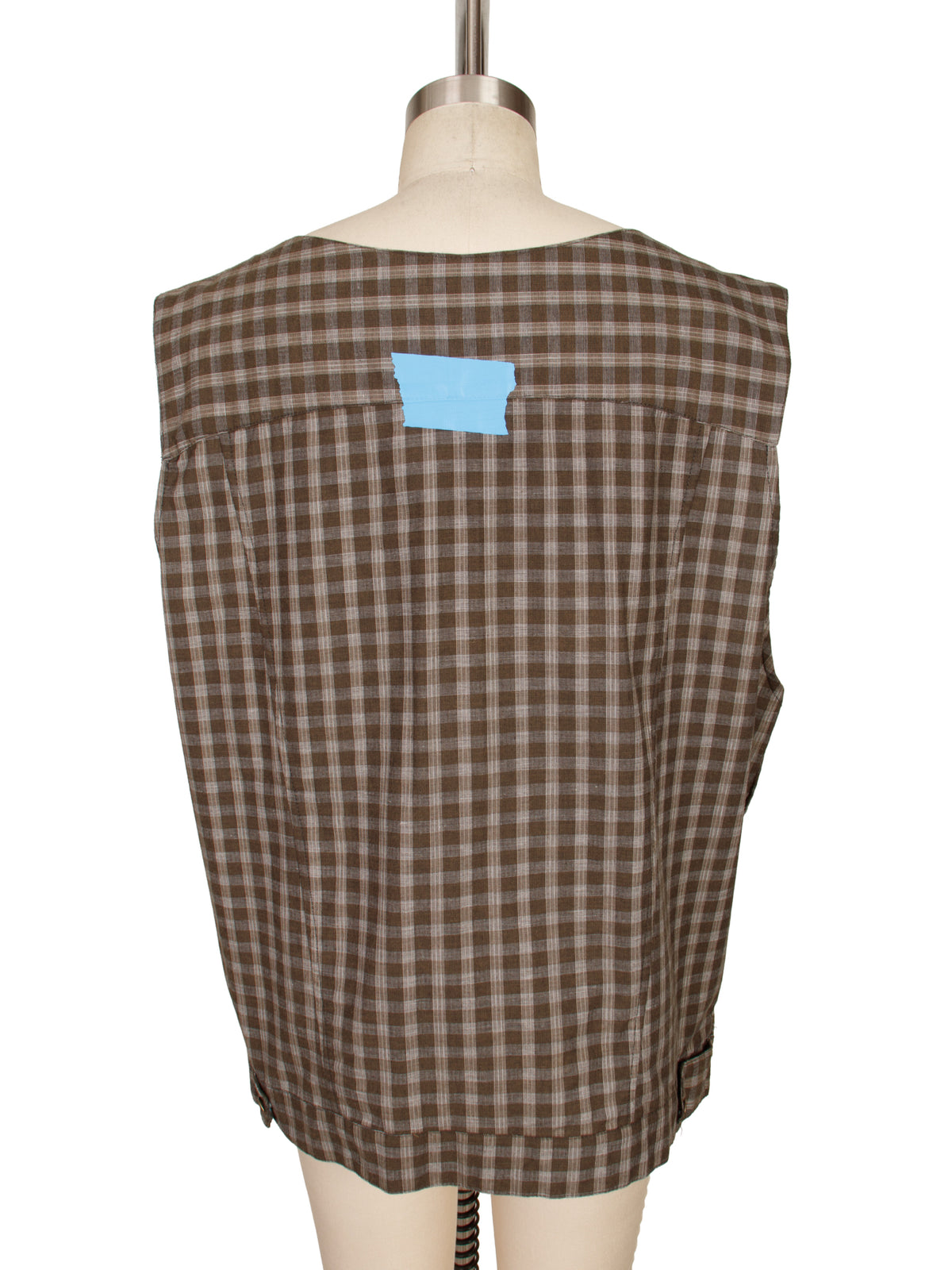Ex Boyfriend "Taped" Check Vest