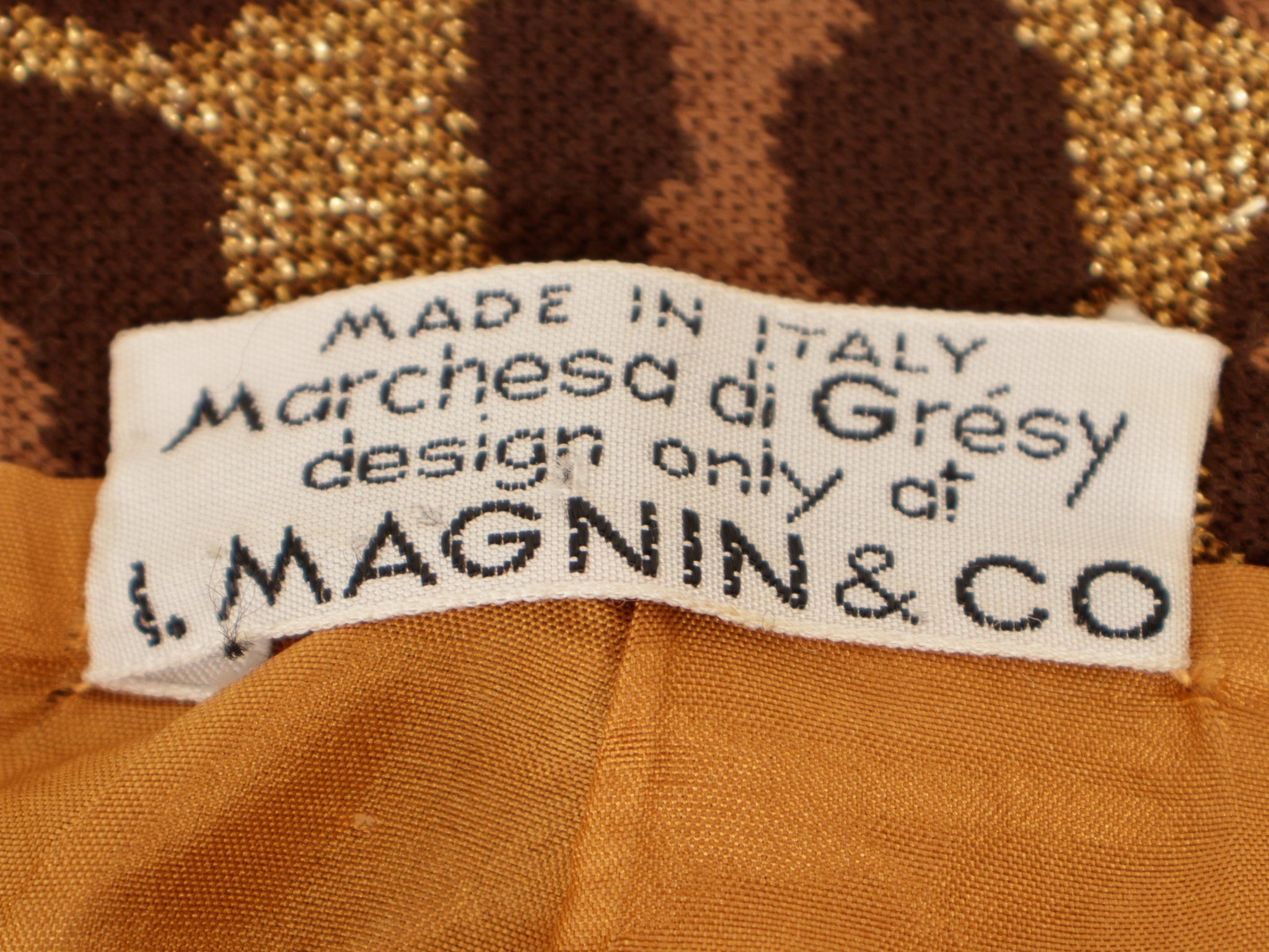 Marchesa Di Gresy for I.Magnin Leopard Intarsia Coat