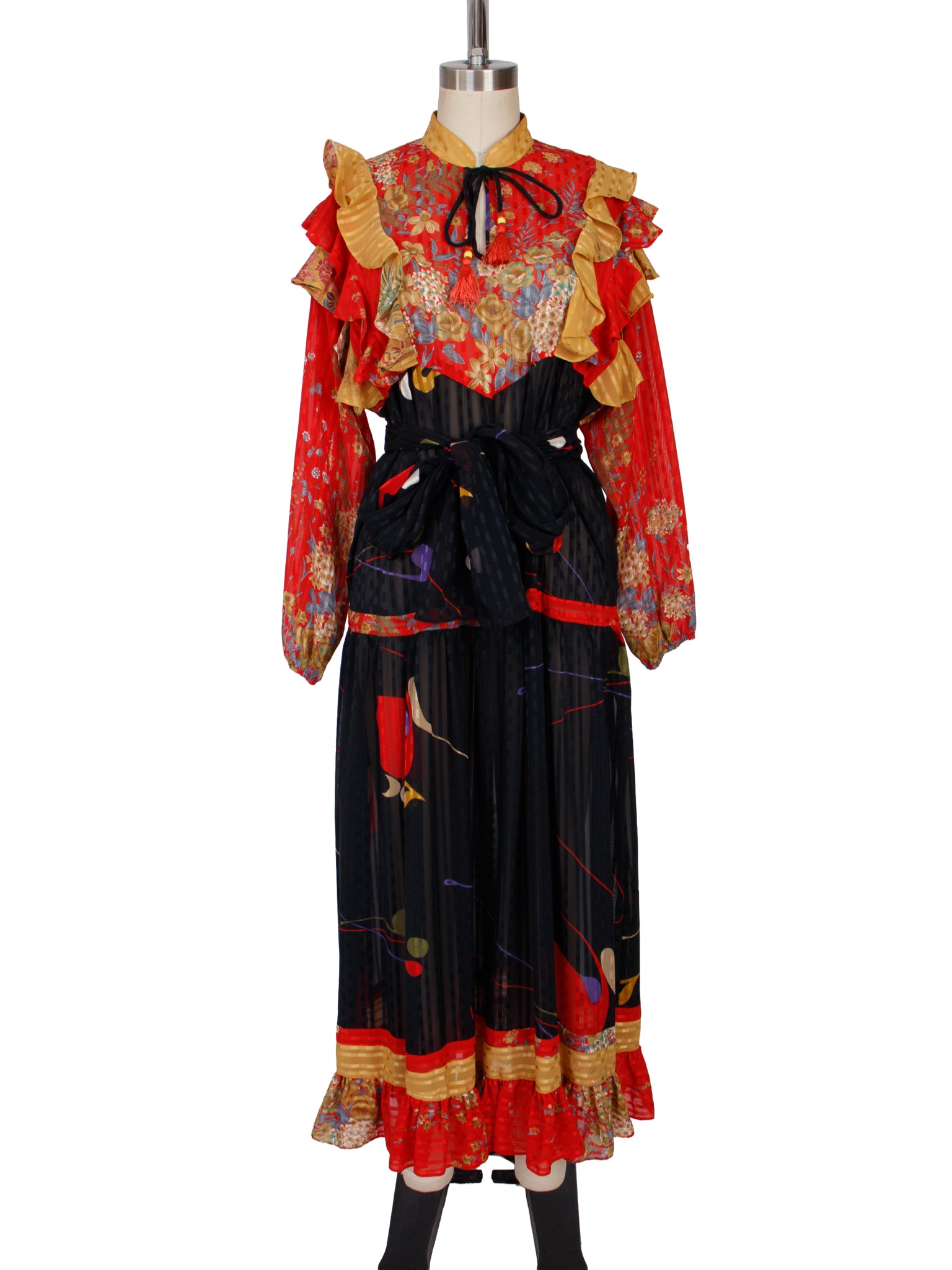 Diane Freis Floral Abstract Dress
