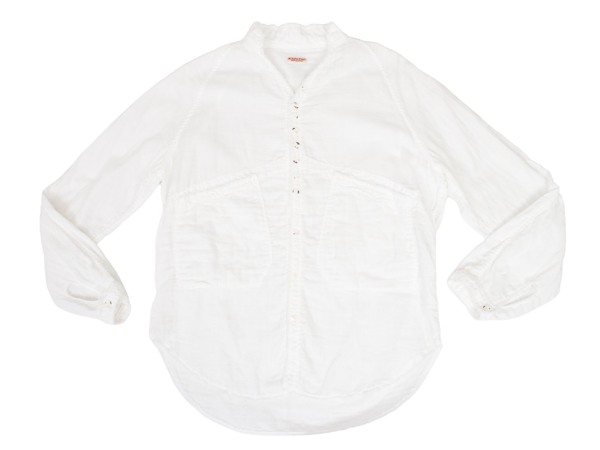 Kapital Double Gauze Raw-Edge Shirt