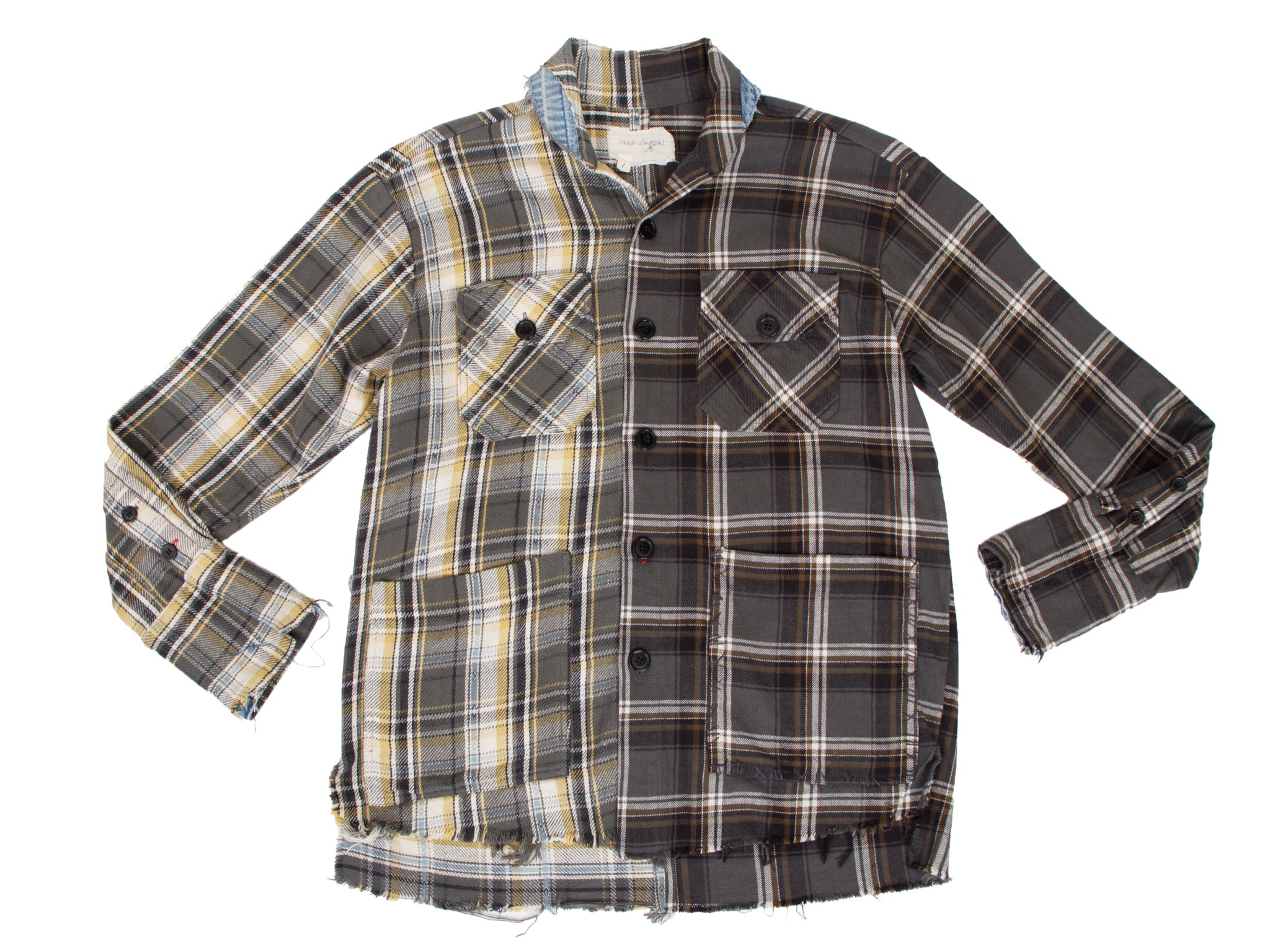 Greg Lauren Shawl Collar Boxy Reworked Shirt