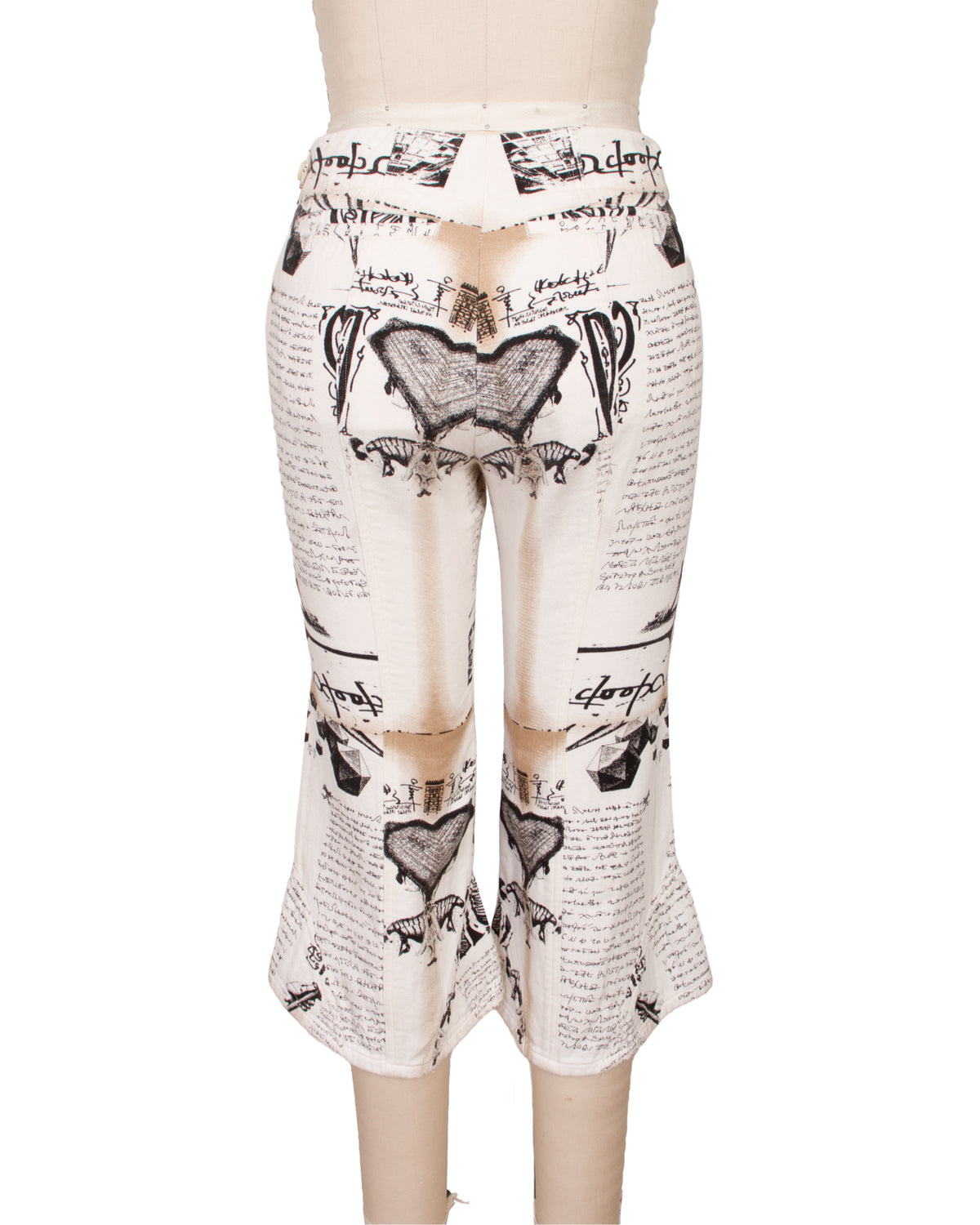 SS03 Issey Miyake Runway Newspaper Print Pants