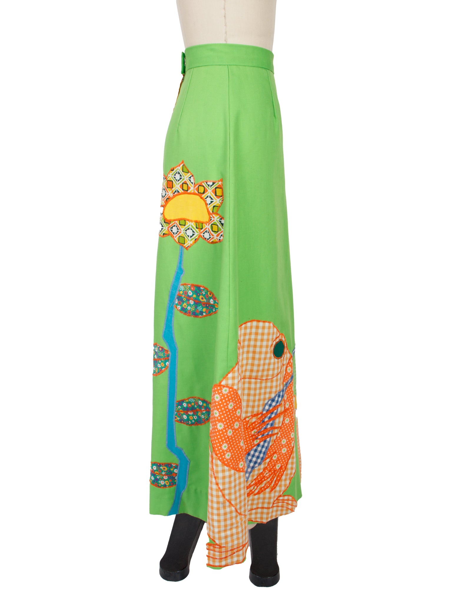 1970's Patchwork Frog Appliqué Pants