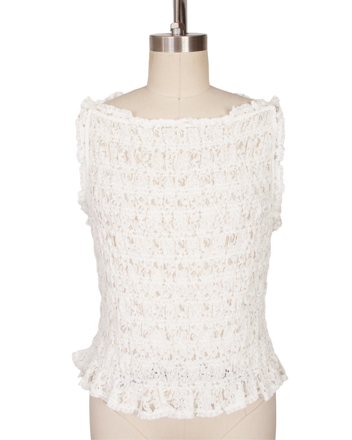 Doen Rosita Lace Smocked Top