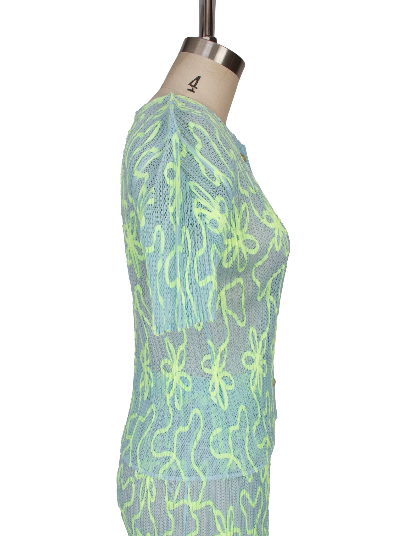 SS 2000 Pleats Please Ribbon Applique Top