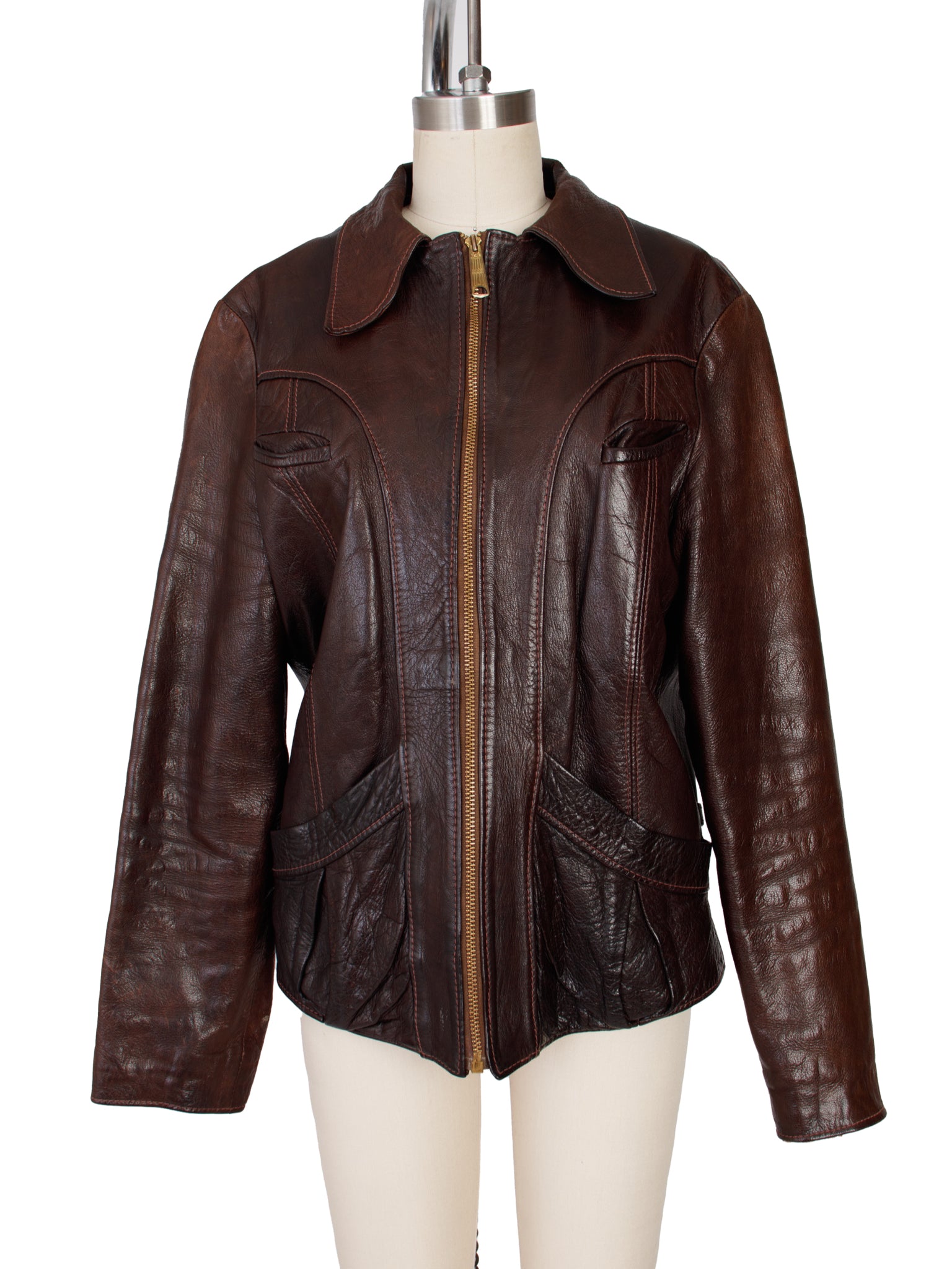 1970's East West Muscal Instruments Co. Leather Jacket – Mercy Vintage