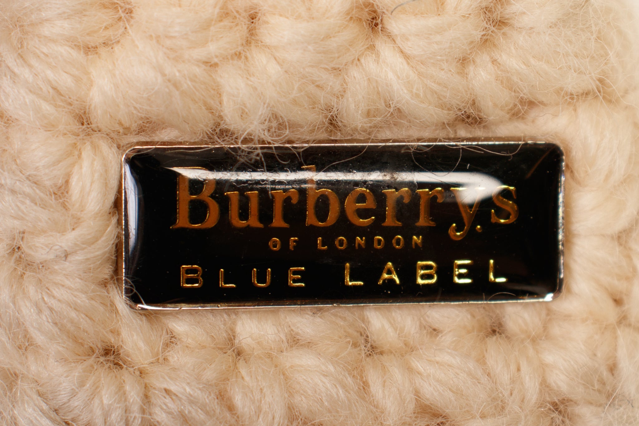 Burberry Blue Label Cable Knit Baguette