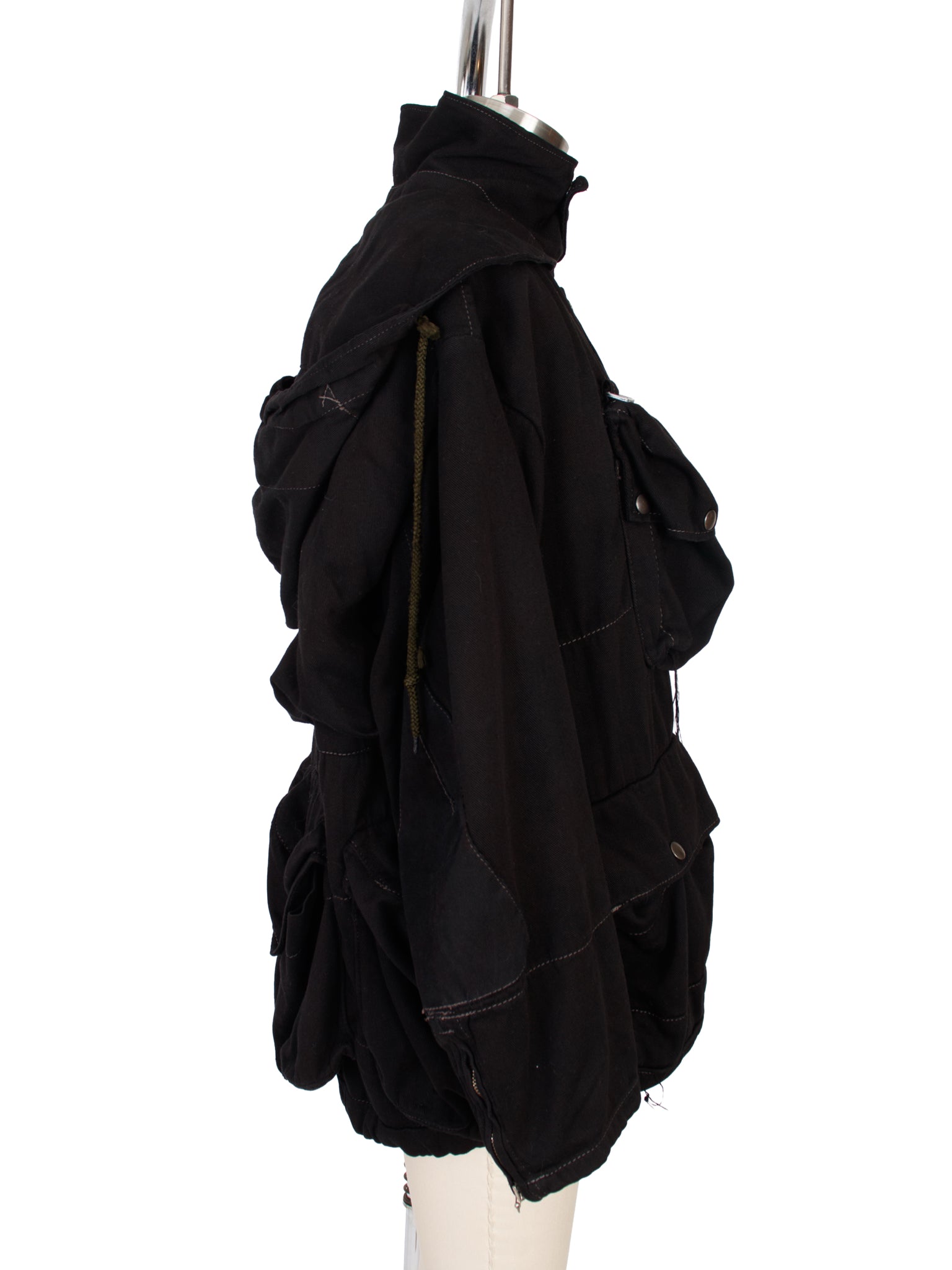 Swiss Over-Dyed Hooded Cargo Military Jacket – Mercy Vintage