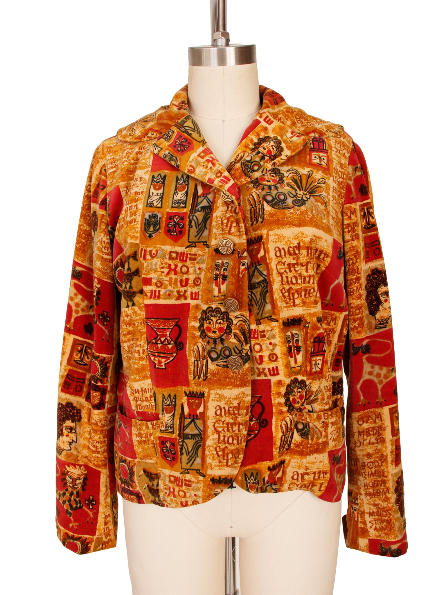 Sports Classic Velour Medieval Print Jacket