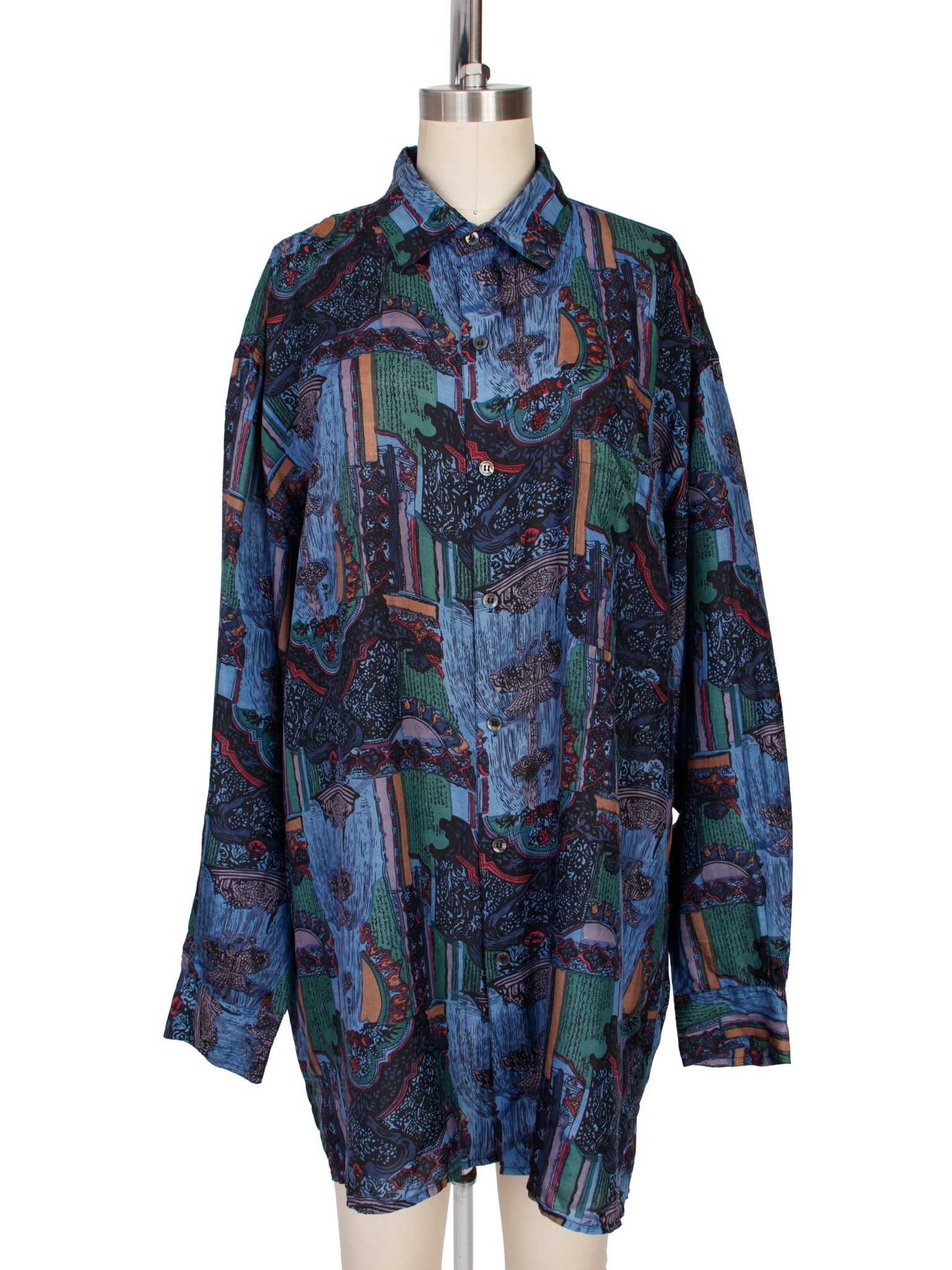 Silk Trail by Robert Stock Silk Novelty Print Shirt