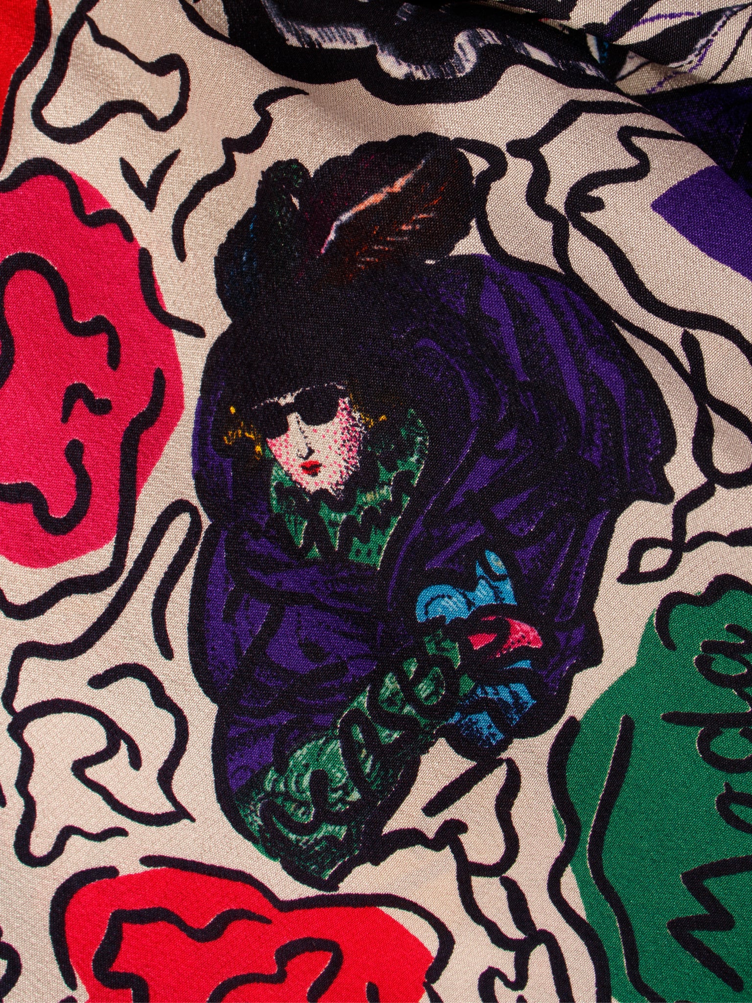 Bergdorf Goodman Novelty Fashion Print Blouse