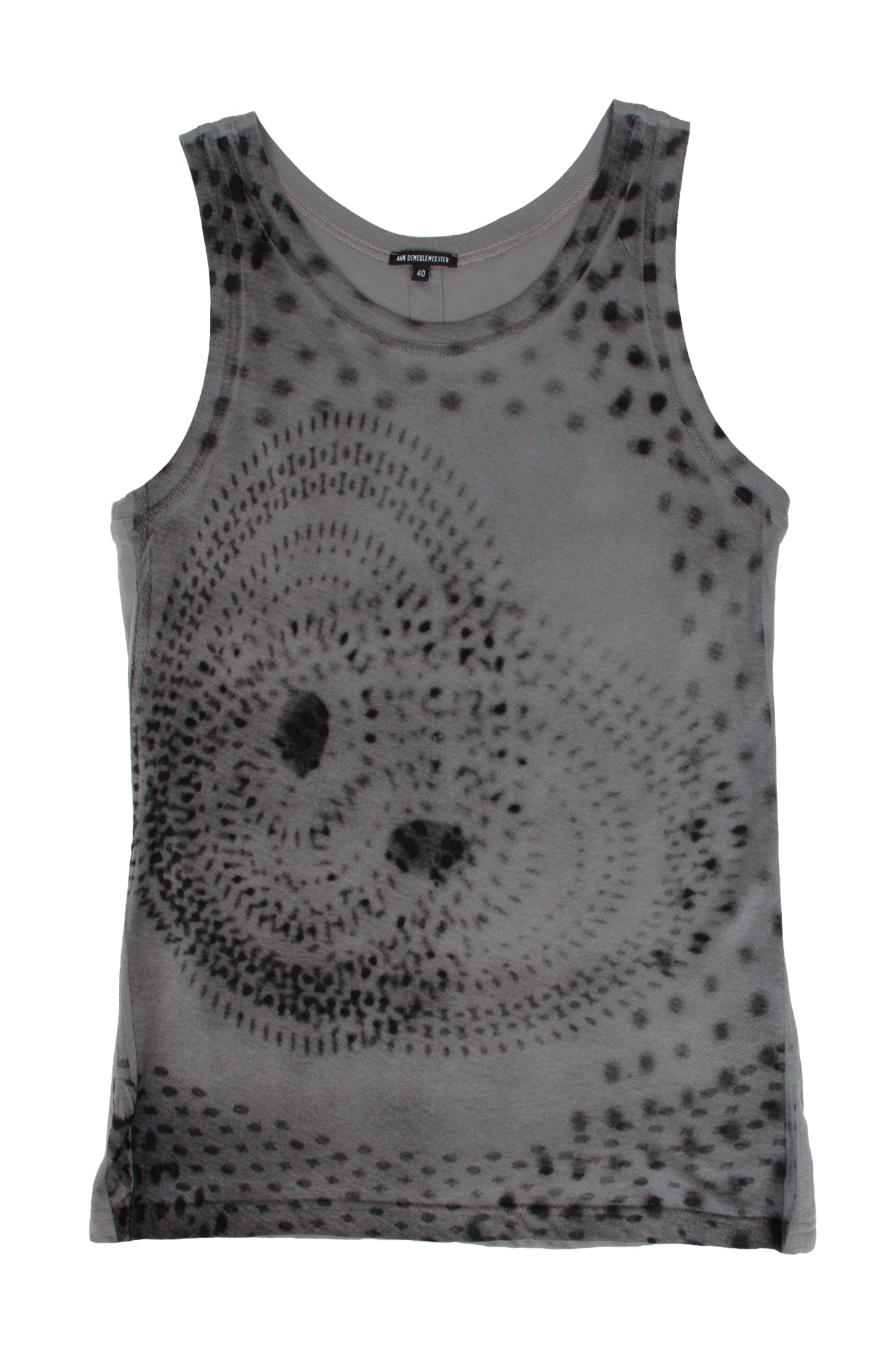 Ann Demeulemeester Abstract Gradient Print Top