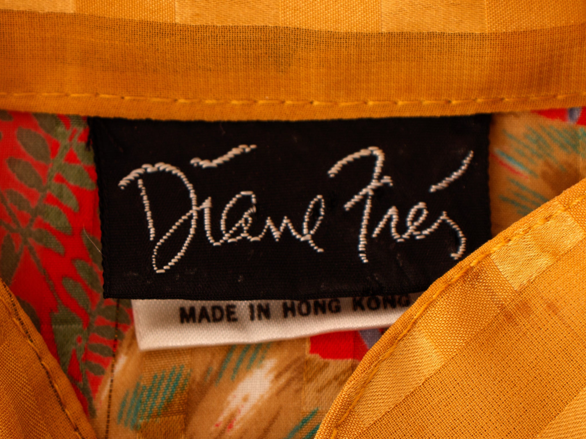 Diane Freis Floral Abstract Dress