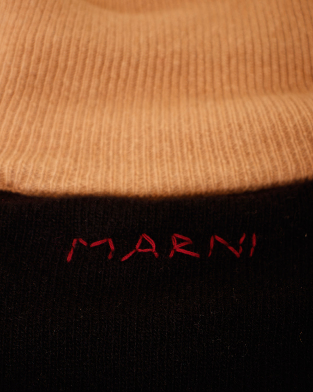 Marni Wool & Cashmere Colorblock Turtleneck Sweater
