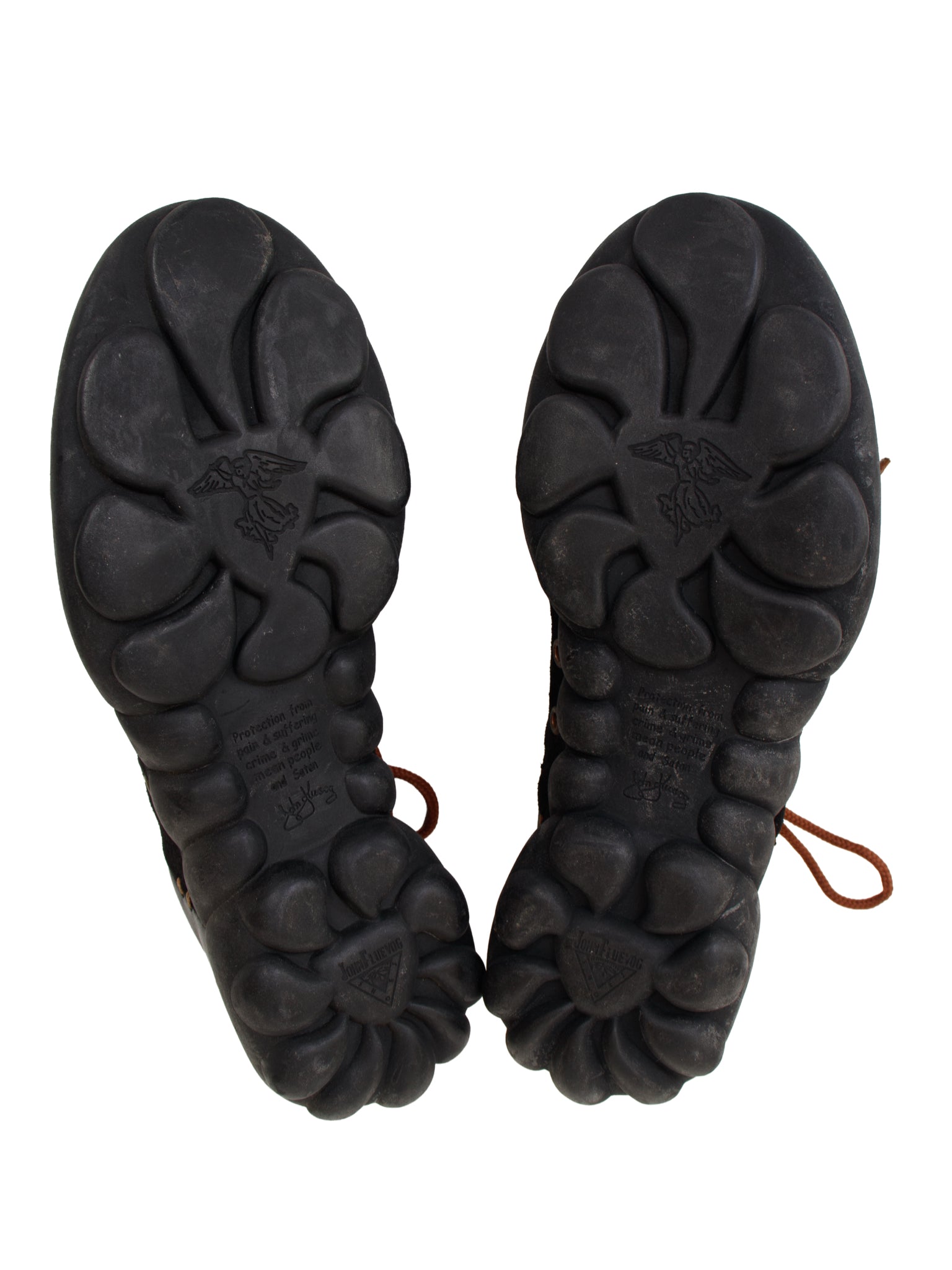 John Fluevog Leather Bubble Sole Sneakers