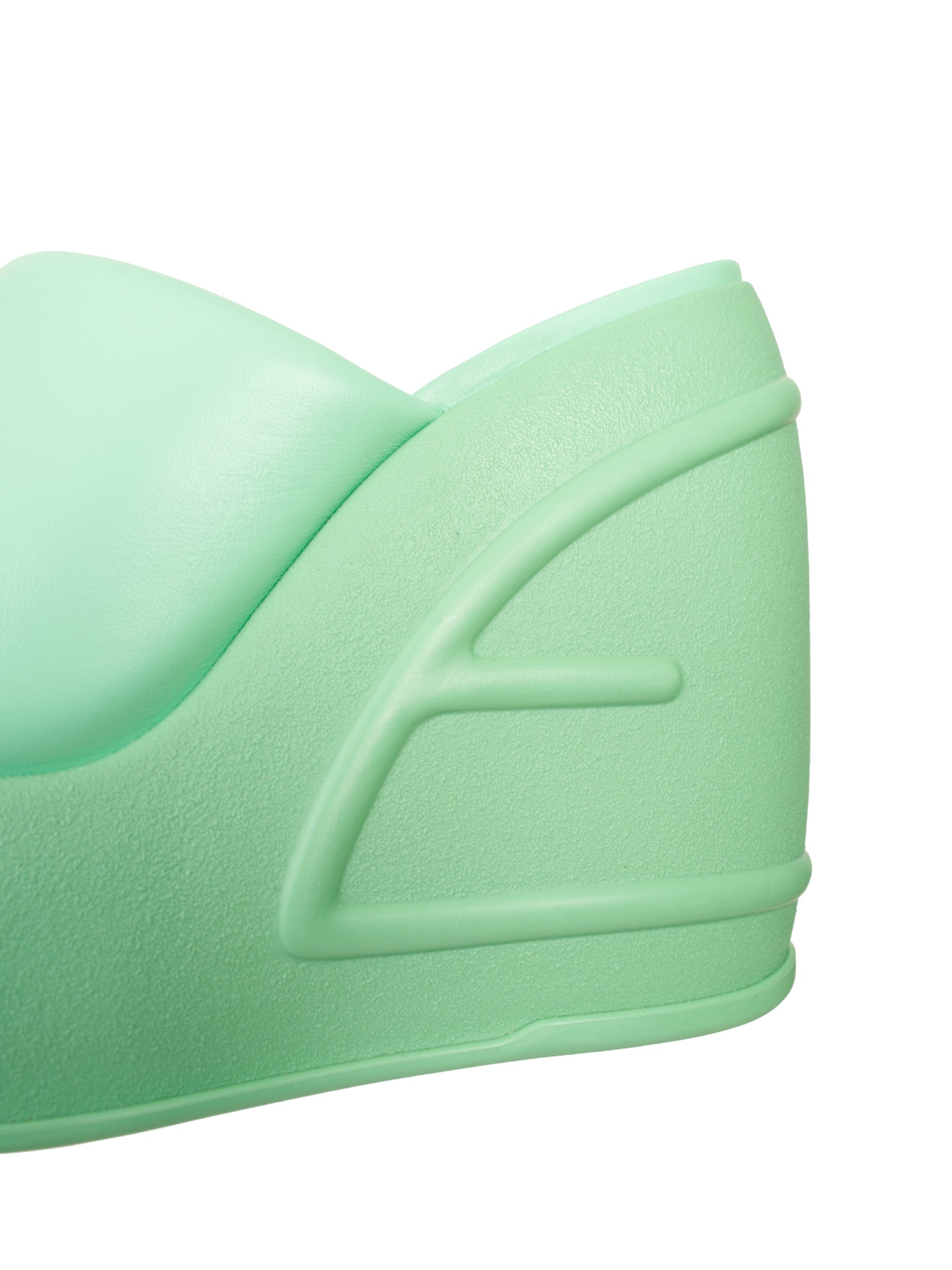 Fendi Nappa Leather & Rubber Platform Sandals