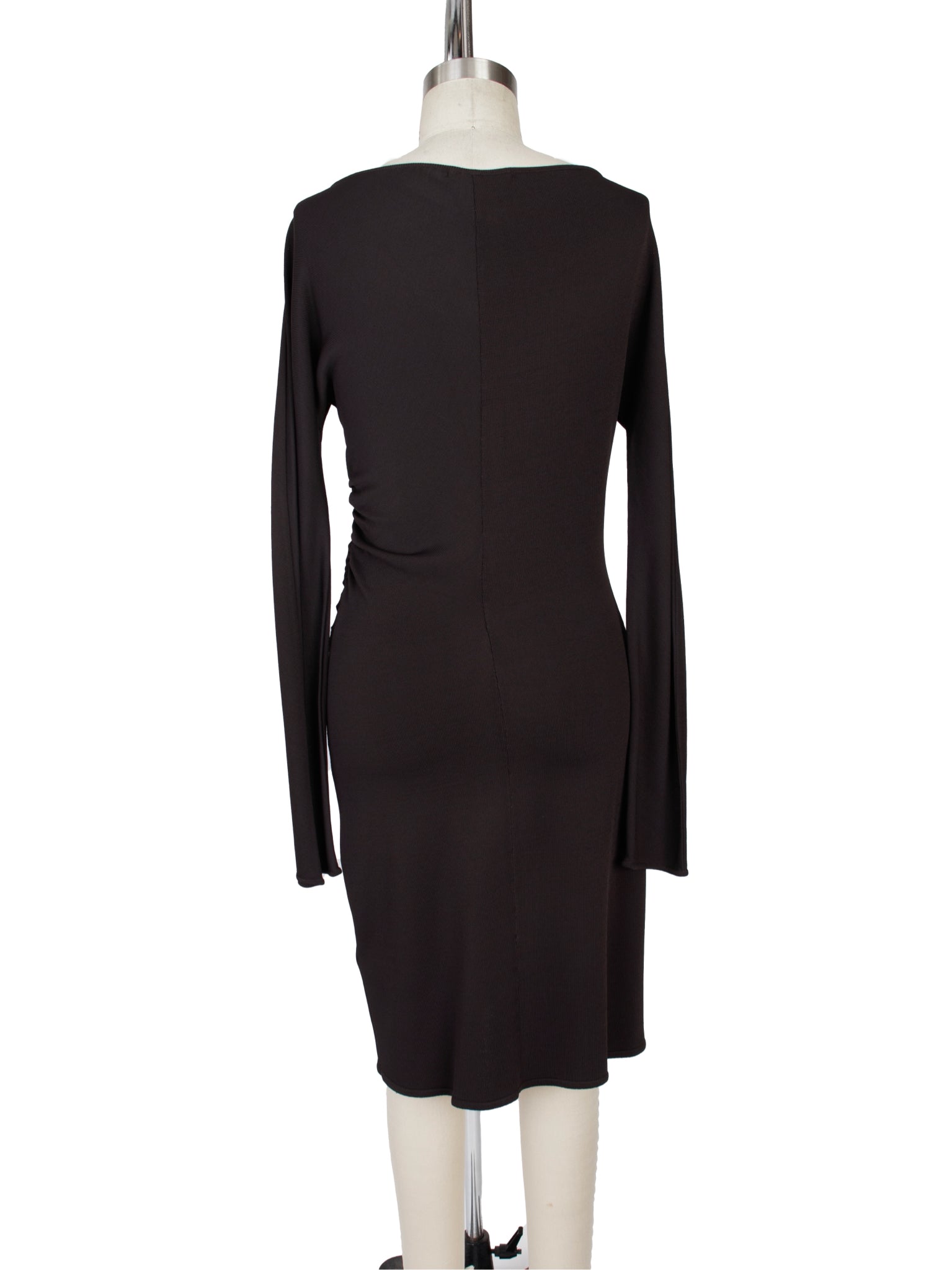 Bottega Veneta Ruched Woven Mini Dress