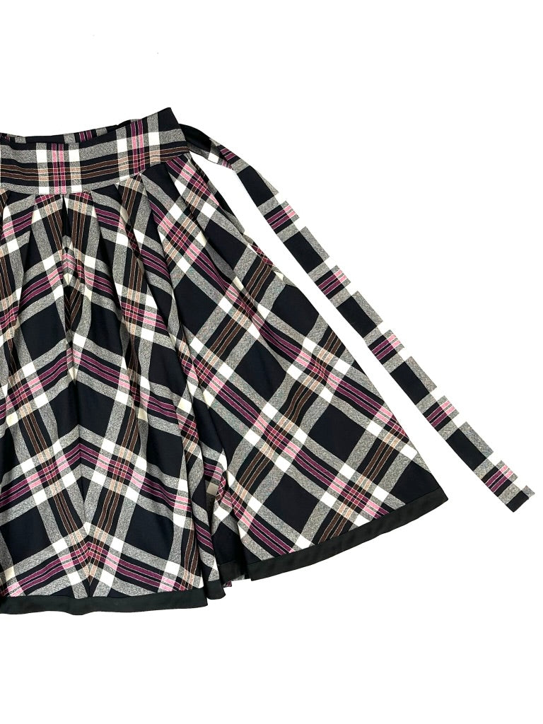 Kenzo Wool Plaid Skirt