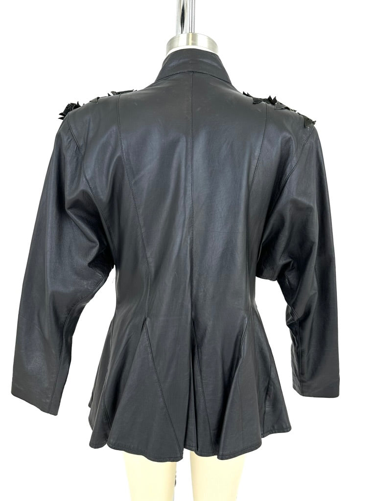 80s Avant Garde Leather Jacket