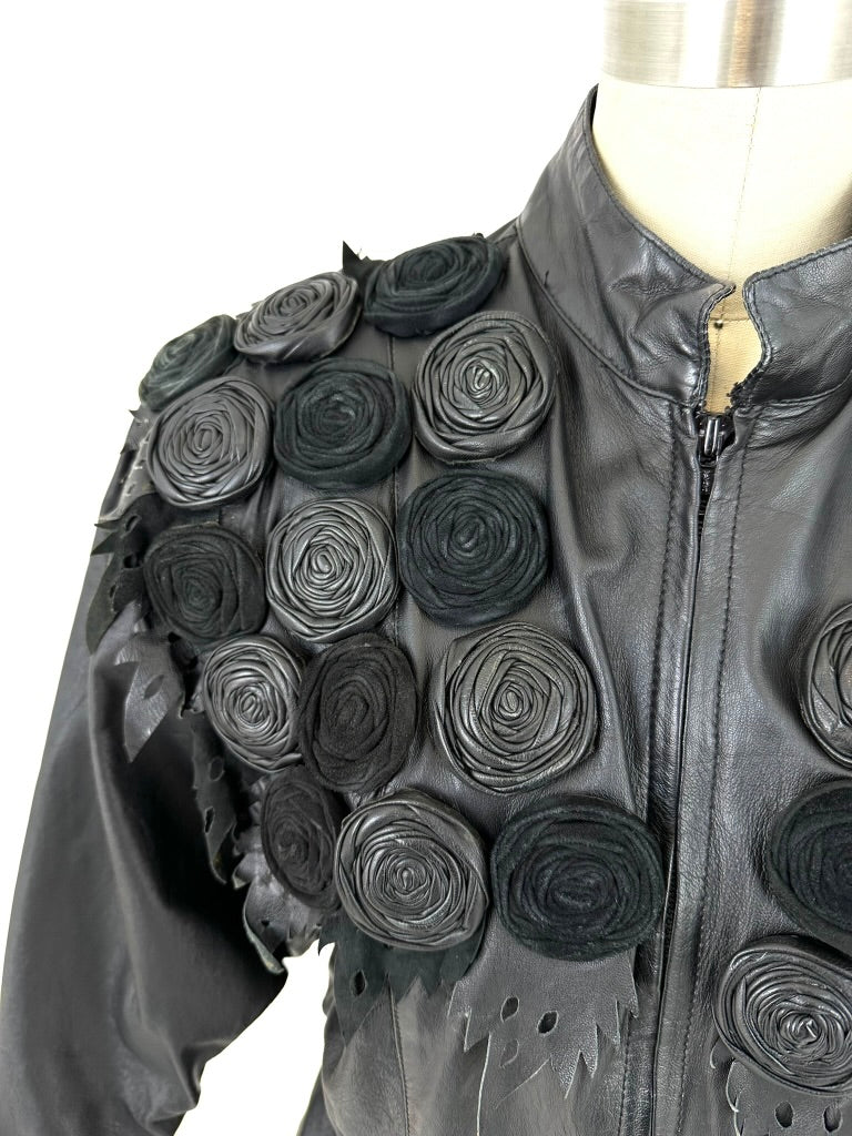 80s Avant Garde Leather Jacket