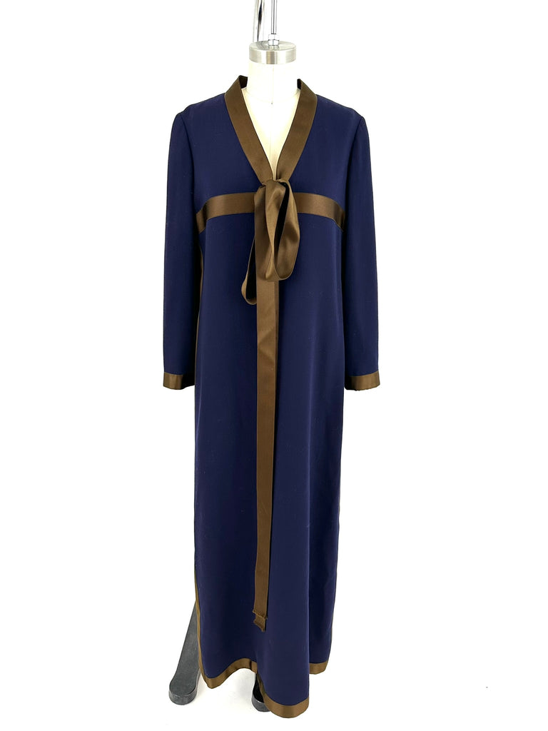 70s Geoffrey Beene Wool Ribbon Dress