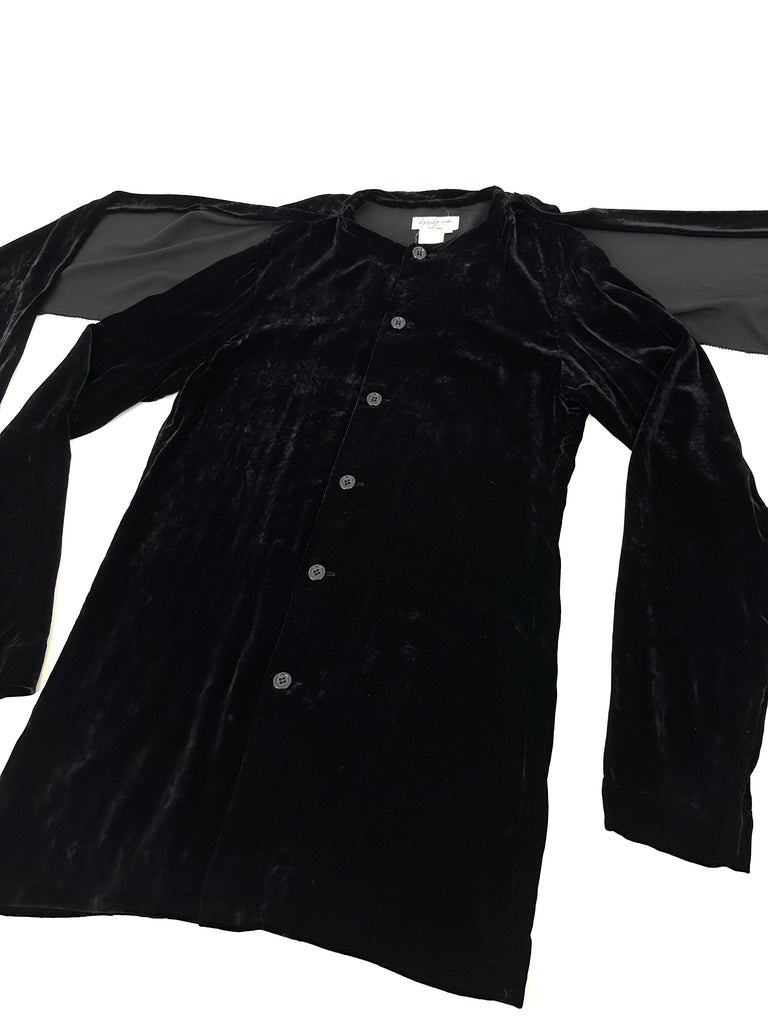 90s Yohji Yamamoto Pour Homme Velvet Shirt