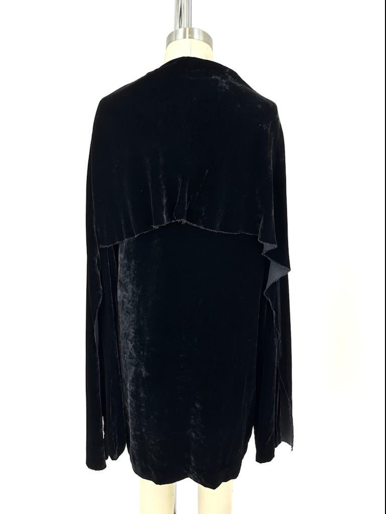 90s Yohji Yamamoto Pour Homme Velvet Shirt