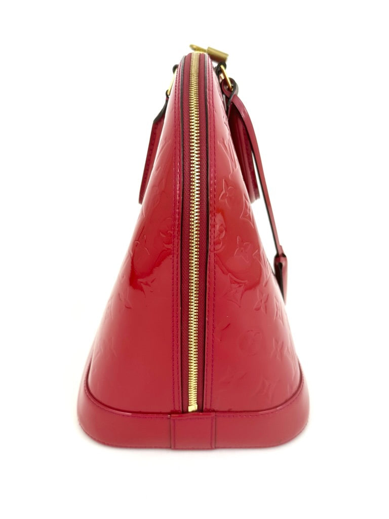 2012 Louis Vuitton Red Vernis Alma GM Bag*