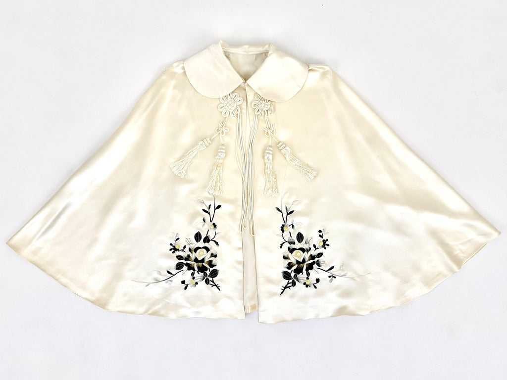 20s Silk Embroidered Cape