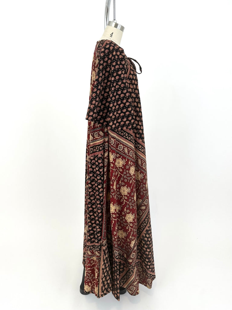 70s Indian Cotton Paisley Dress