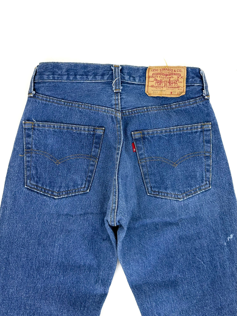 90s Levi's 501 Red Tab Jeans / Size 27