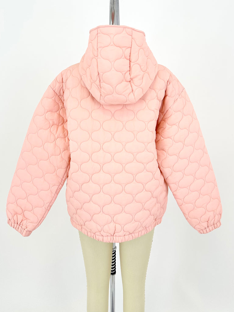 Sandy Liang Pink Quilted Pullover