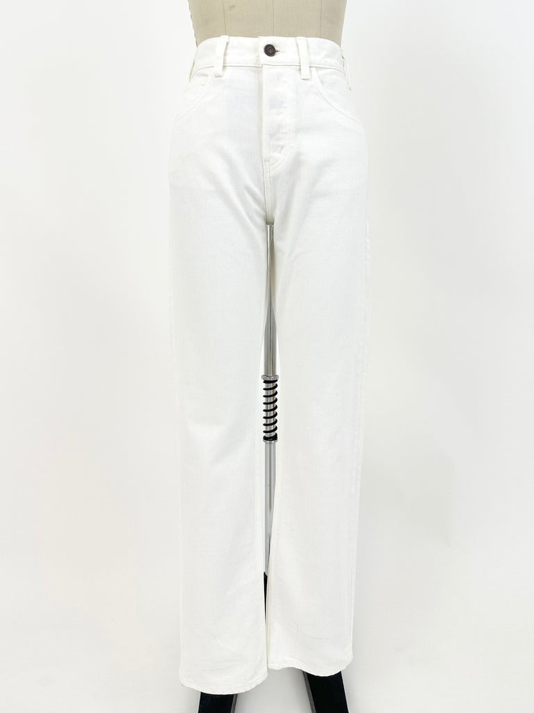 Celine Japanese White Denim Jeans*