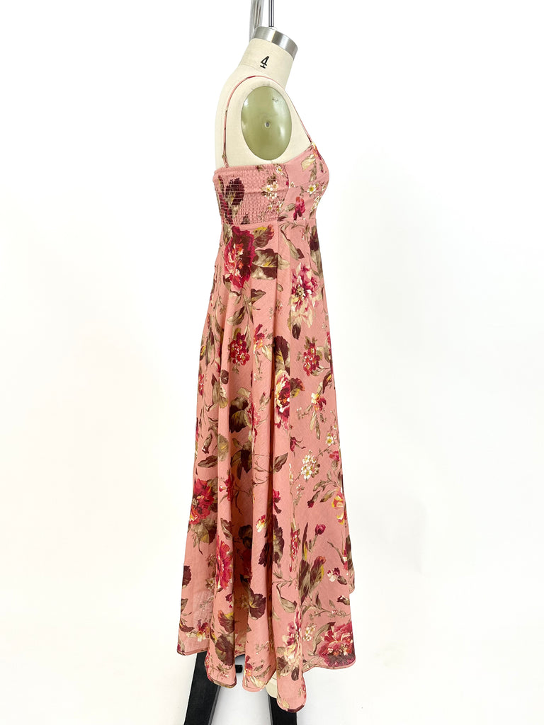 Zimmermann Linen Floral Dress