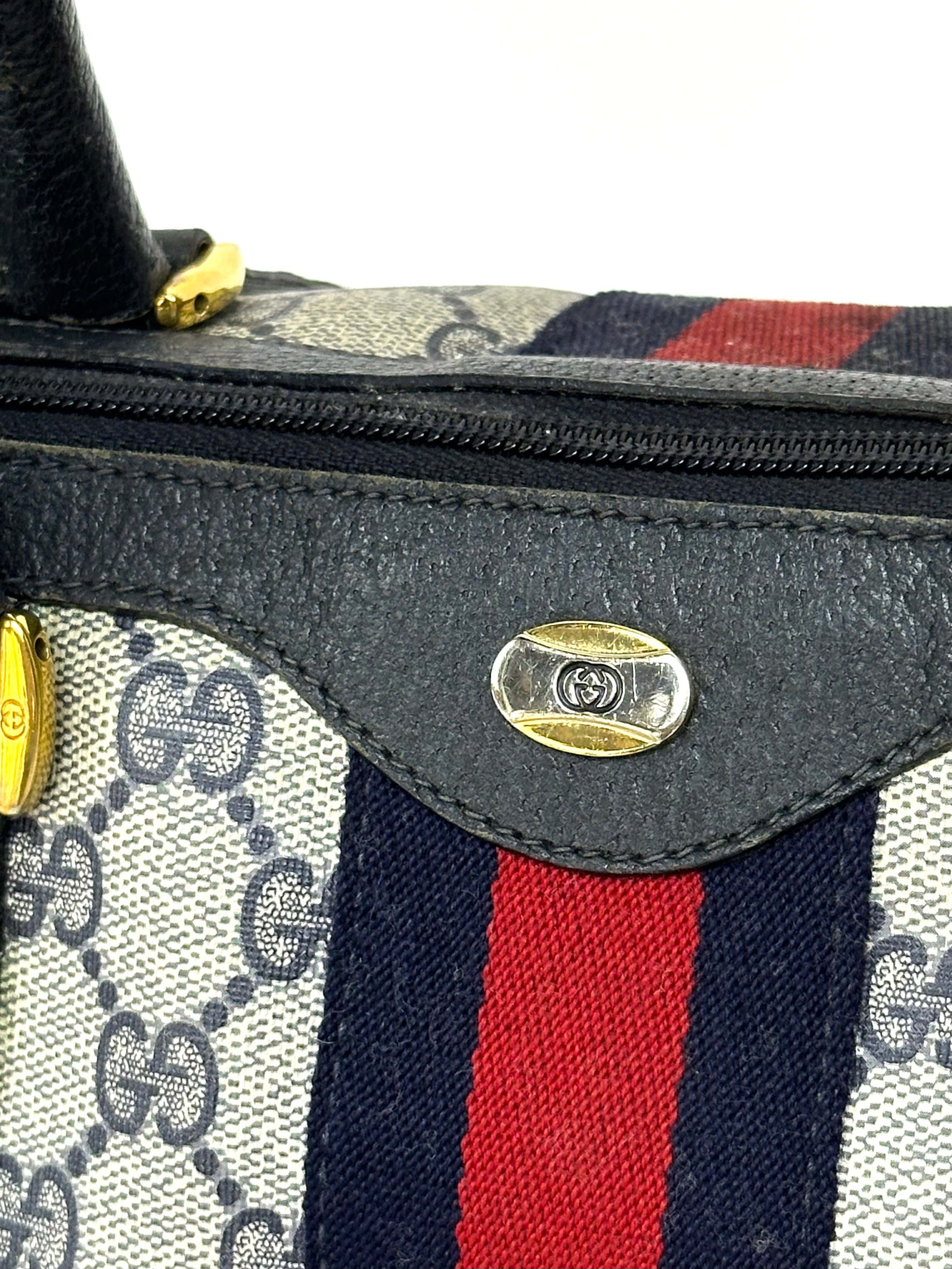 1970s Gucci GG Monogram Boston Bag* | Mercy Vintage