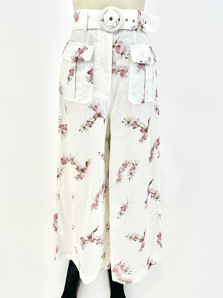 Zimmermann Linen Floral Pants