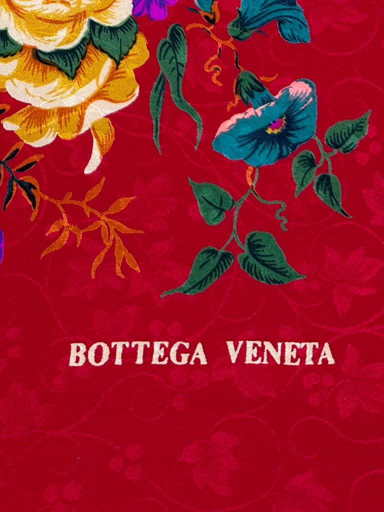 Bottega Veneta Silk Floral Scarf